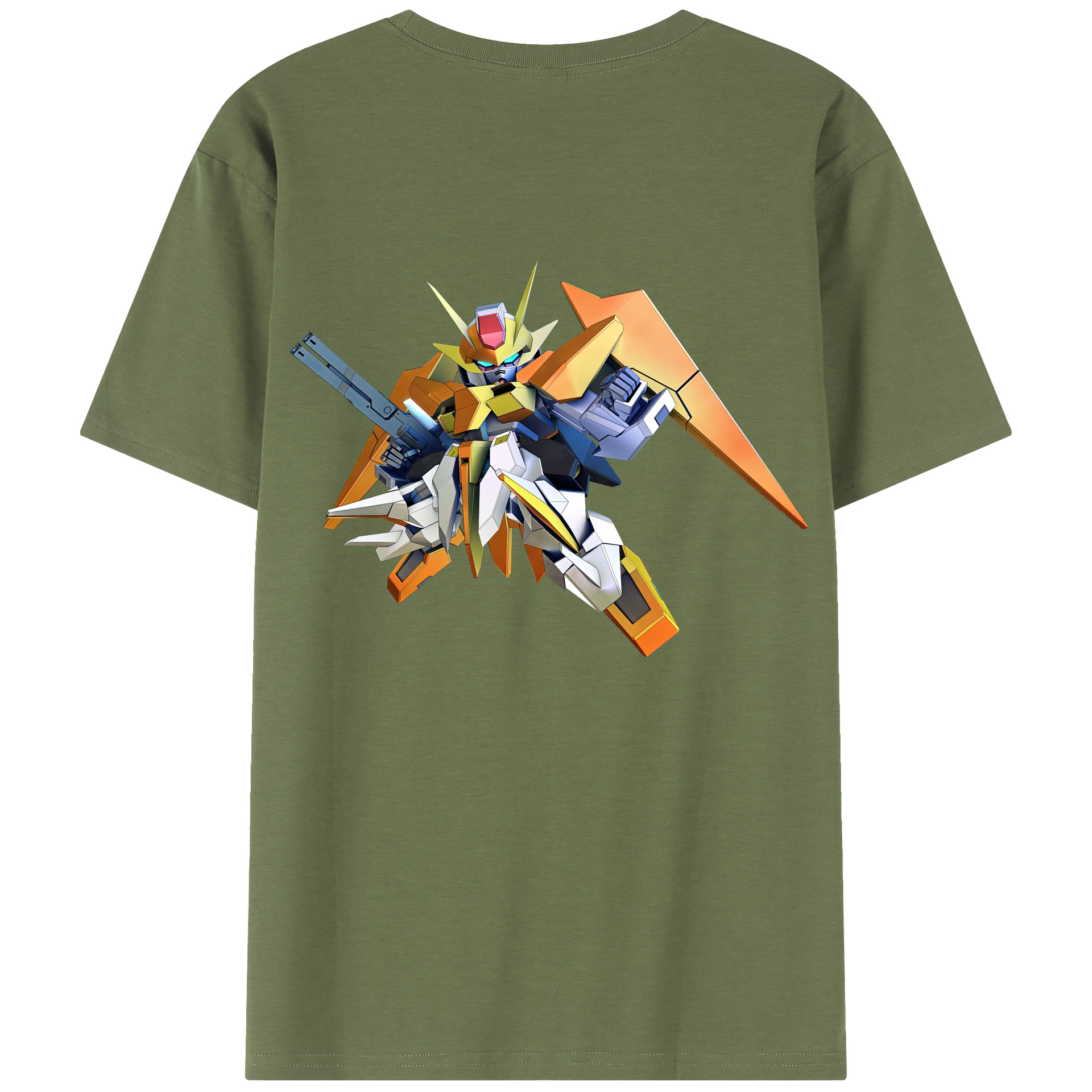 （画像用） 機動戦士ガンダム Mobile Suit Gundam 綿100％半袖Tシャツ（背面プリント）